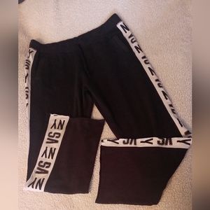 Victoria's secret black and white NY logo VS sweatpants